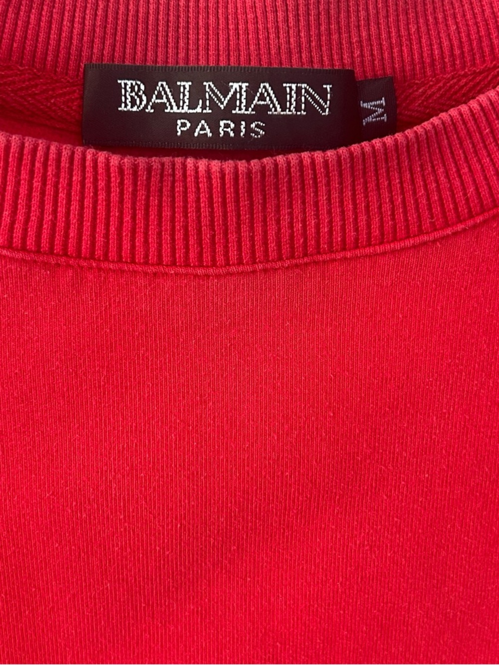 Balmain Paris Red Logo Sweatshirt - Picture 5 of 9